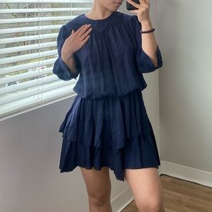 Zadig & Voltaire Navy Long Sleeve Dress